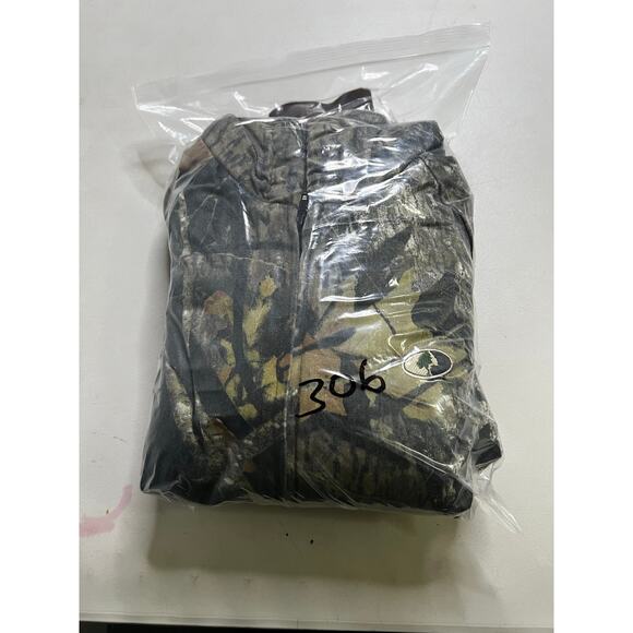 Vintage Moss Oak Apparel Men's Insulated Jacket Hooded BreakUp Size Youth XL Y2K - Picture 8 of 13